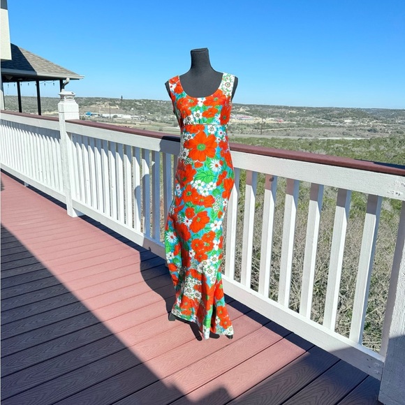 Concept 70’s Vintage Floral Maxi Dress - Picture 6 of 16